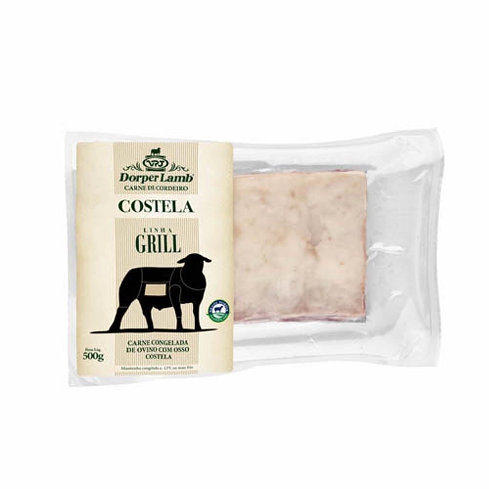 COSTELA DE CORDEIRO PORCIONADA 500G (R) - LINHA GRILL - DORPER LAMB