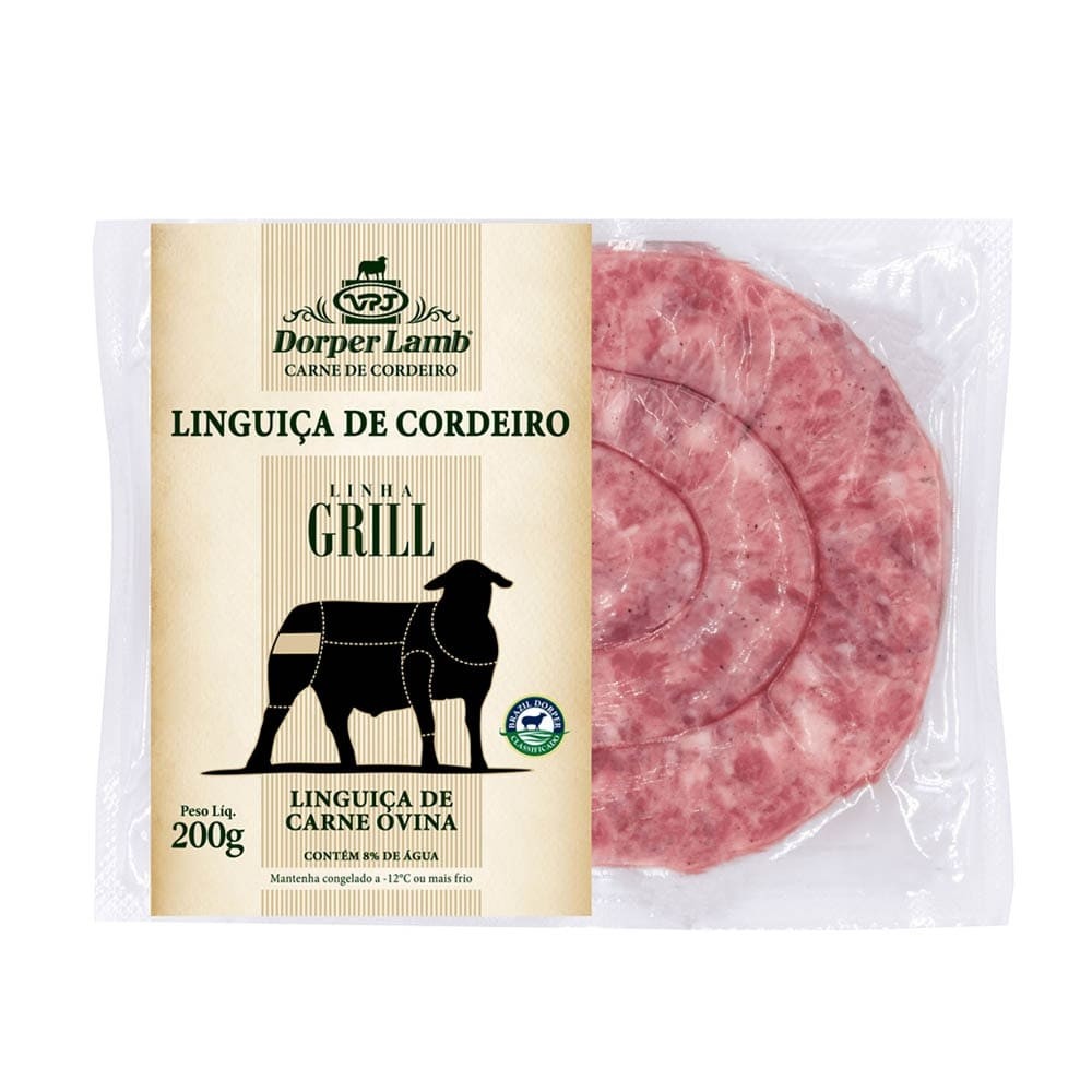 LINGUICA DE CORDEIRO 200G (R)  - LINHA GRILL - DORPER LAMB