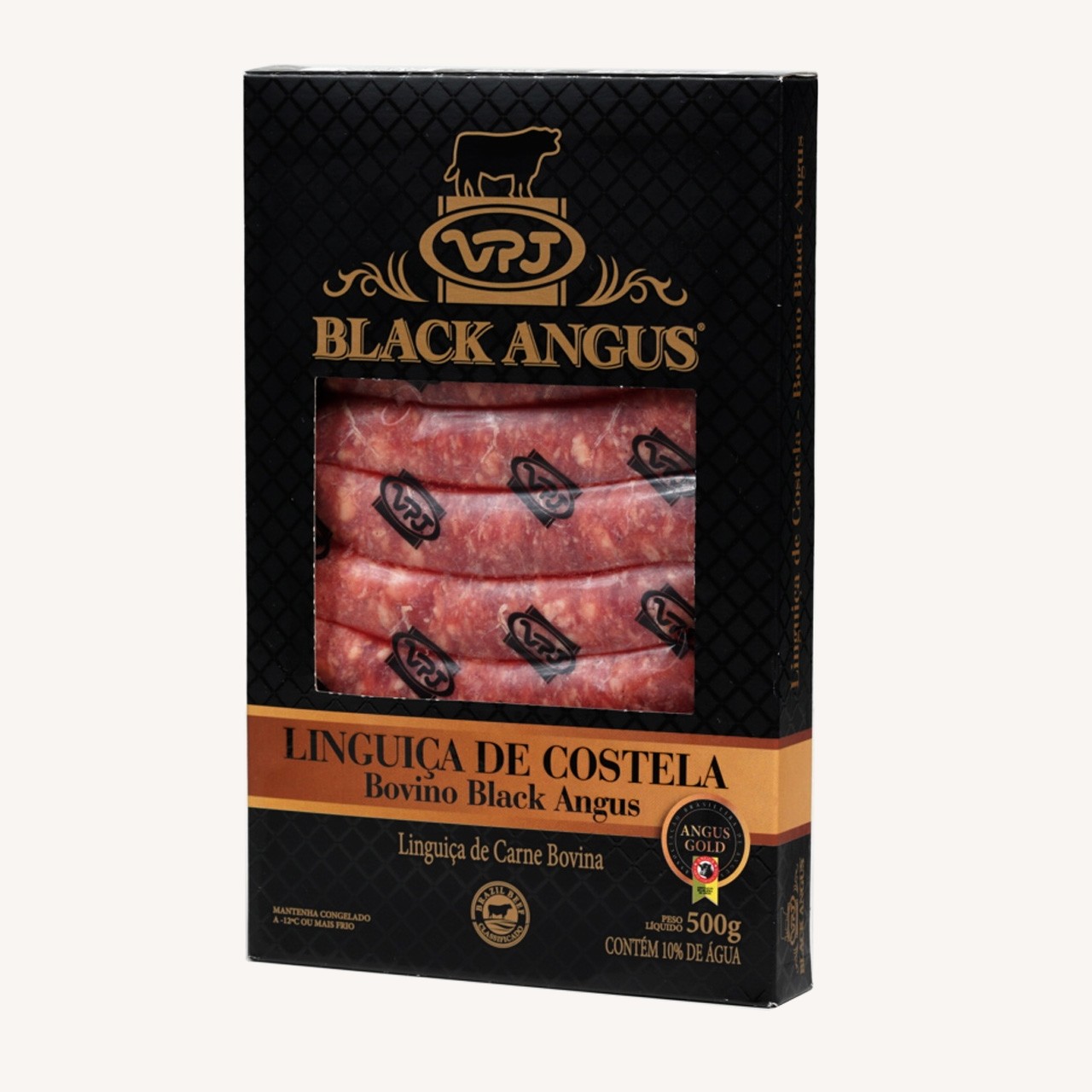 LINGUIÇA COSTELA CX 500g - BLACK ANGUS
