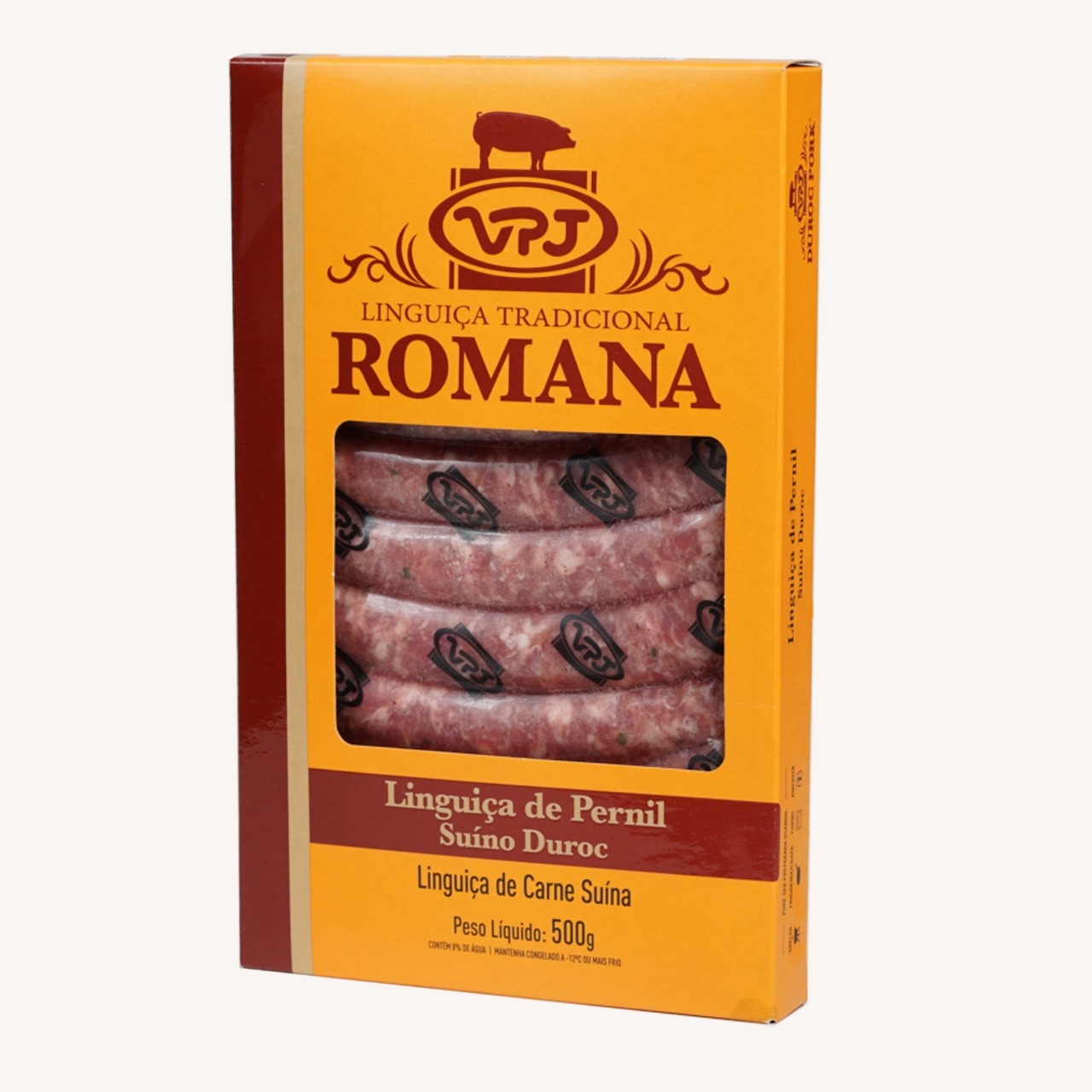 LINGUICA DE PERNIL DUROC CX 500G - ROMAN