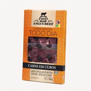 CARNE EM CUBOS ANGUS CX 300g